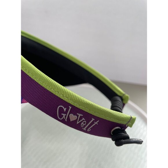 Glove it Bird Of Paradise Visor OS Lime Green Purple Multicolor Athleisure NEW - Picture 6 of 7